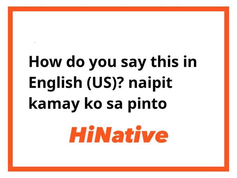 naipit na kamay in english|Ipit Meaning .
